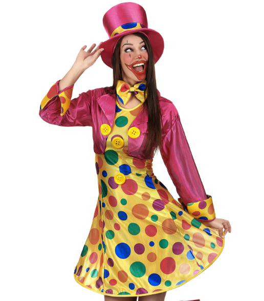 Déguisement clown amusant femme