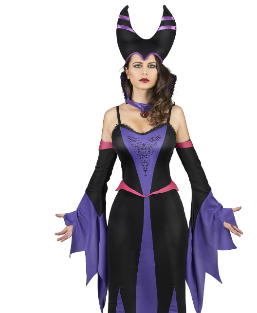 Déguisement démoniaque violet femme