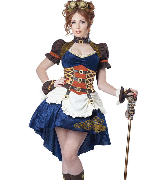 Déguisement rétro futuriste steampunk femme grande taille