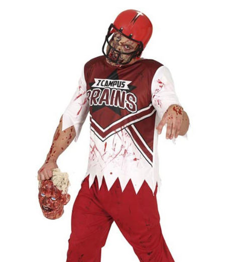 Déguisement joueur de rugby zombie homme