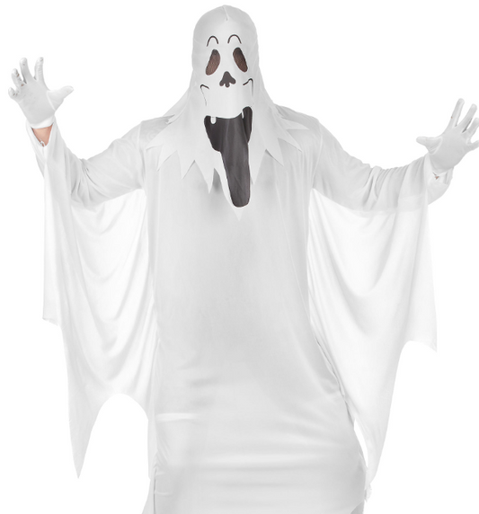 Déguisement fantôme visage adulte