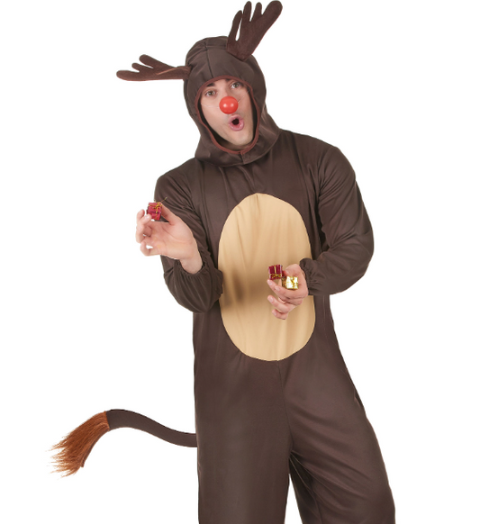 Déguisement marron renne adulte Noël