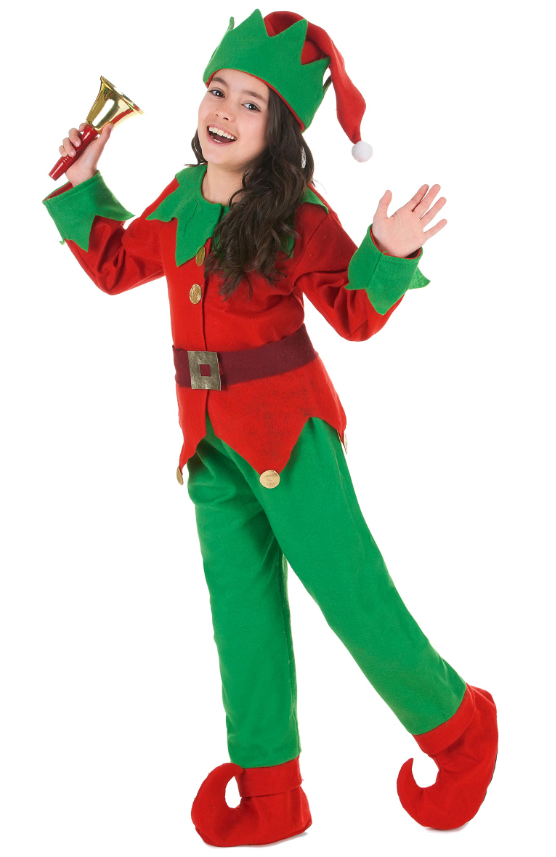 Déguisement complet elfe de Noël enfant
