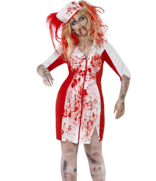 Déguisement zombie infirmière grande taille femme Halloween