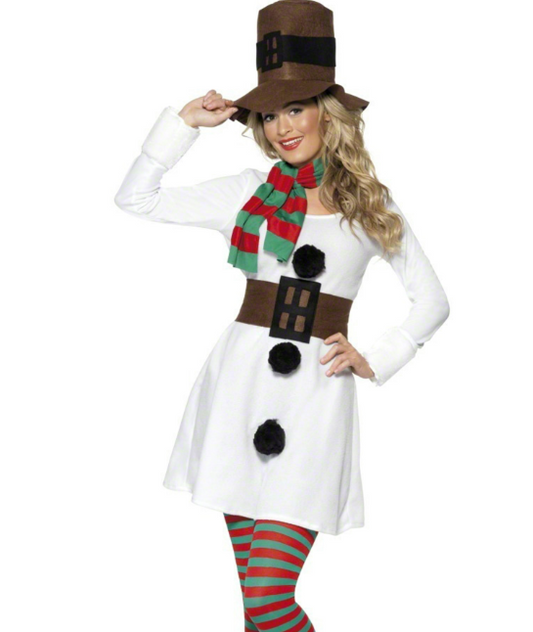 Déguisement bonhomme de neige femme Noël