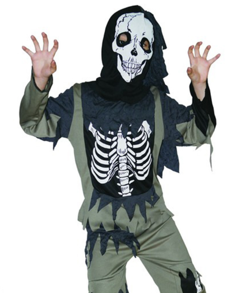 Déguisement squelette zombie enfant