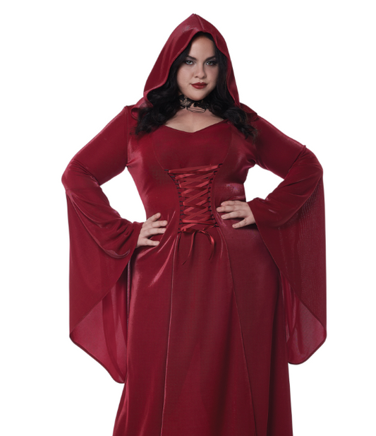 Déguisement gothique rouge grande taille femme