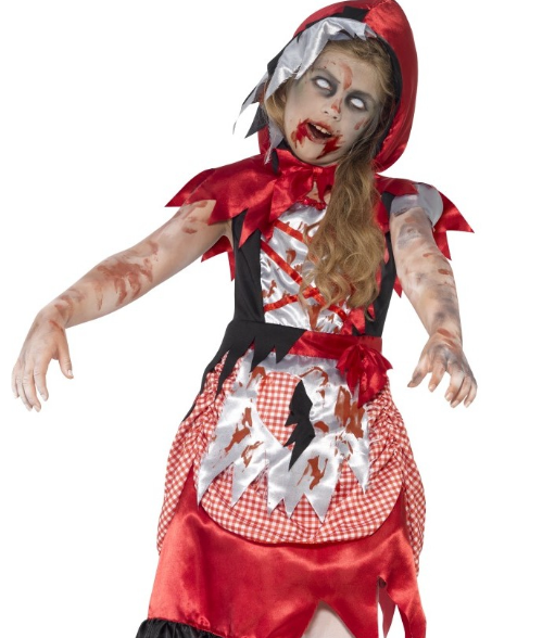 Déguisement zombie chaperon rouge fille