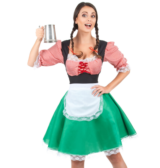 Déguisement bavaroise colorée femme