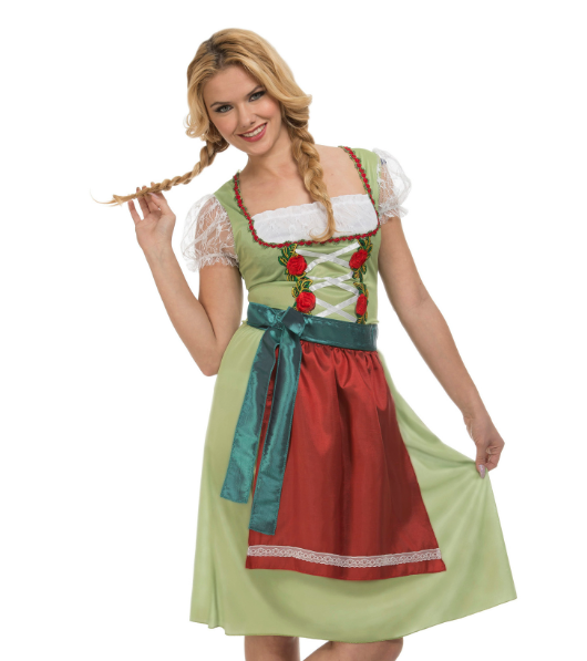 Déguisement robe verte fête de la bière femme