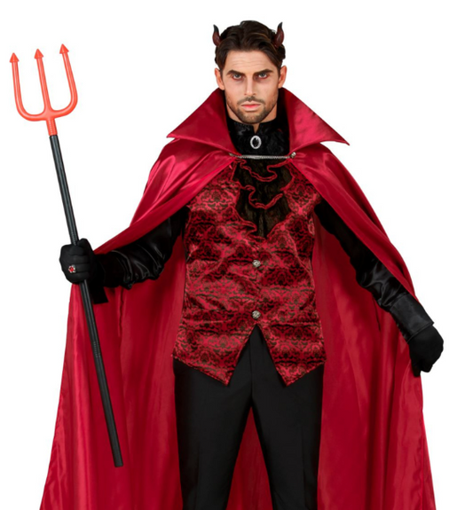 Déguisement comte diabolique rouge homme