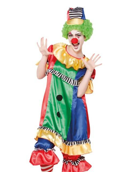 Déguisement de Clown Multicouleur pour femme