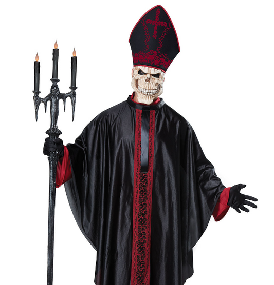 Déguisement pape lugubre squelette adulte