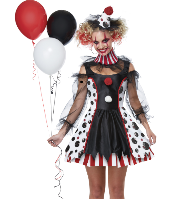 Déguisement clown psycho robe femme