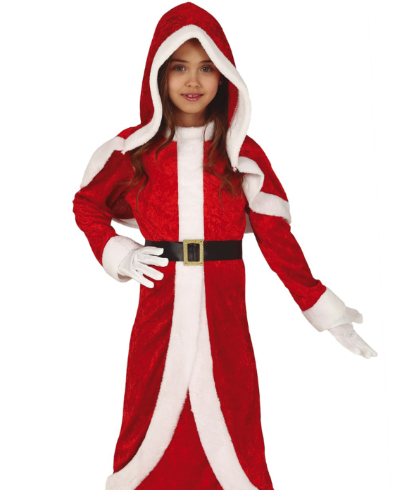 Déguisement mère Noël robe longue fille