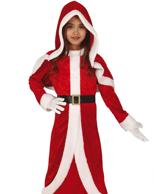 Déguisement mère Noël robe longue fille