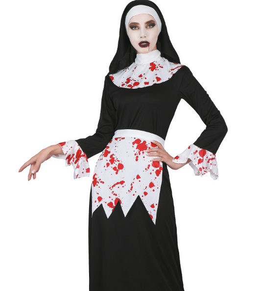 Déguisement nonne ensanglantée femme