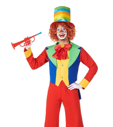 Déguisement de clown pittoresque homme