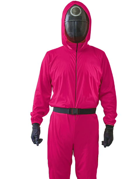 Déguisement gardien de jeu rose adulte