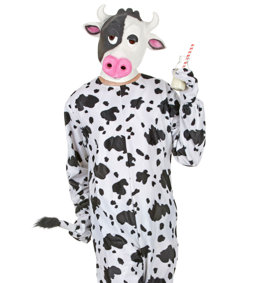 Déguisement vache avec masque adulte
