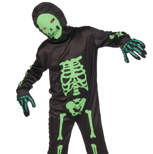 Déguisement Squelette vert enfant