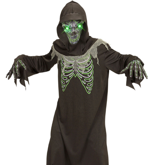 Déguisement la faucheuse noire et verte enfant