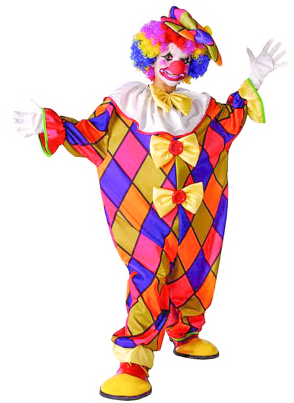 Déguisement Clown à carreaux enfant