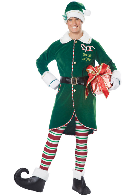 Déguisement elfe du père Noel luxe homme