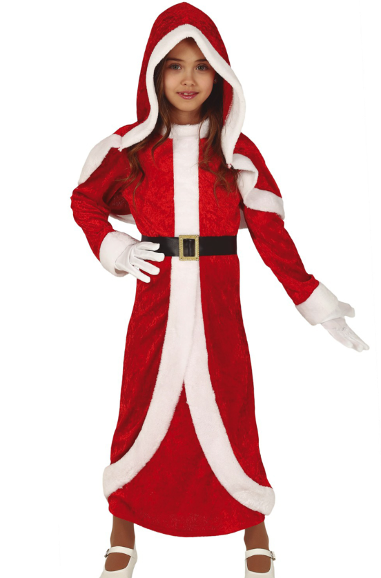 Déguisement mère Noël robe longue fille