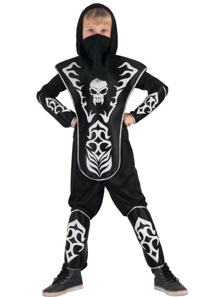 Déguisement ninja tête de mort garçon