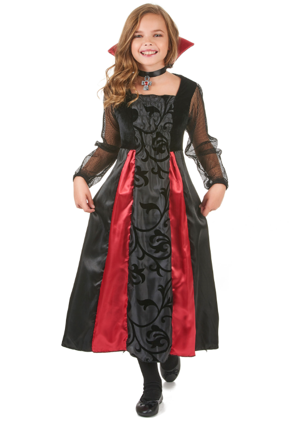 Déguisement Vampire satiné fille