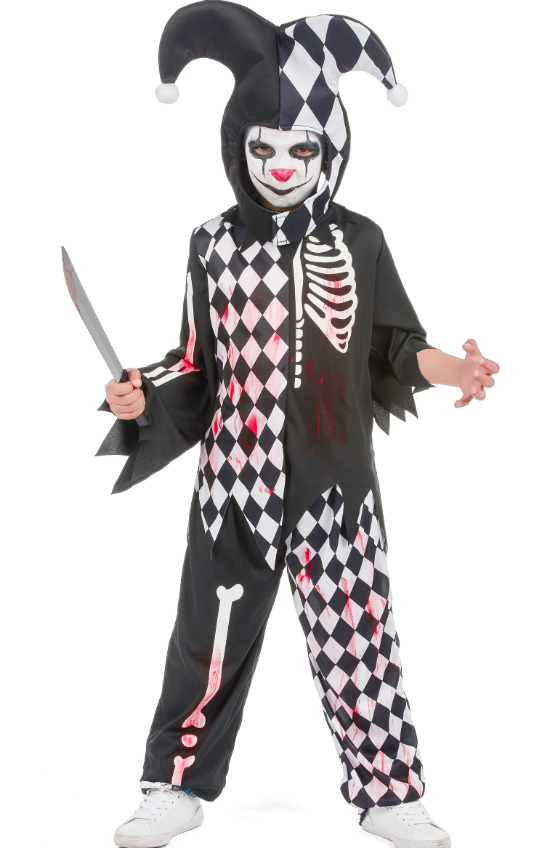 Déguisement arlequin ensanglanté garçon