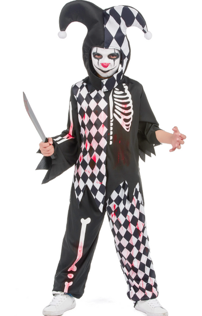 Déguisement arlequin ensanglanté garçon