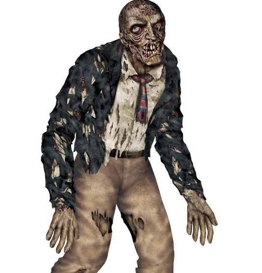 Zombie articulé Halloween 1m80