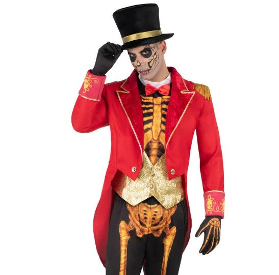 Déguisement Monsieur Loyal squelette homme