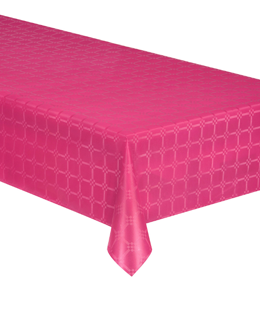 Nappe en rouleau papier damassé rose fuchsia 6 m