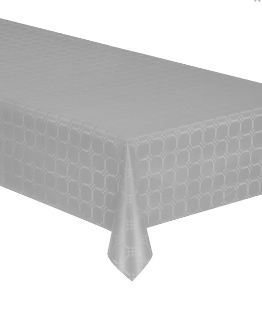 Nappe en rouleau papier damassé gris 6 m