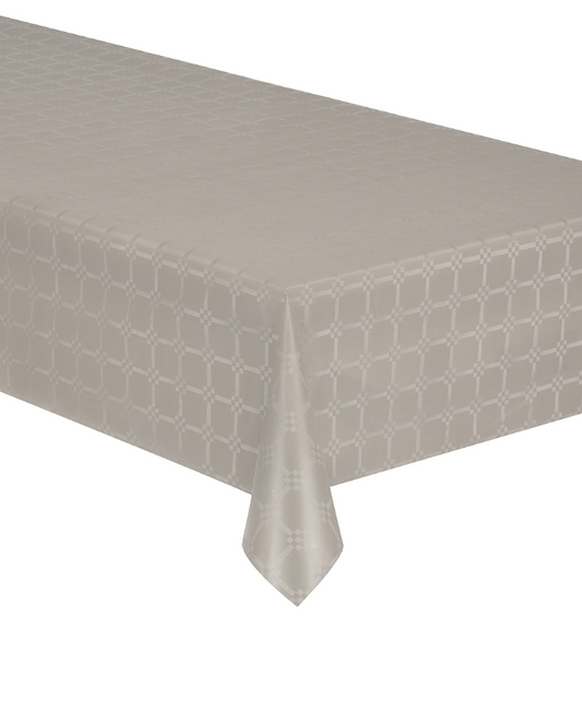 Nappe en rouleau papier damassé taupe 6 m