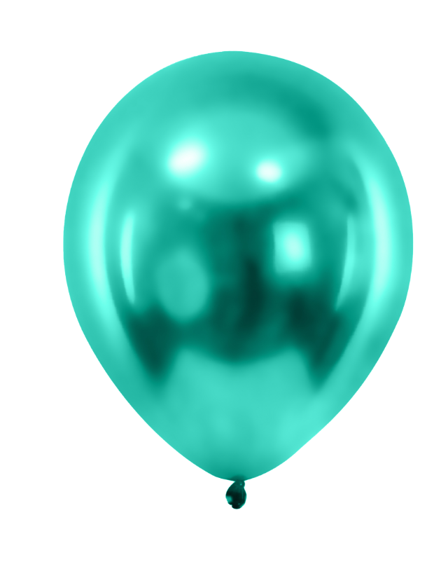 Ballons métallisés verts foncés 28 cm