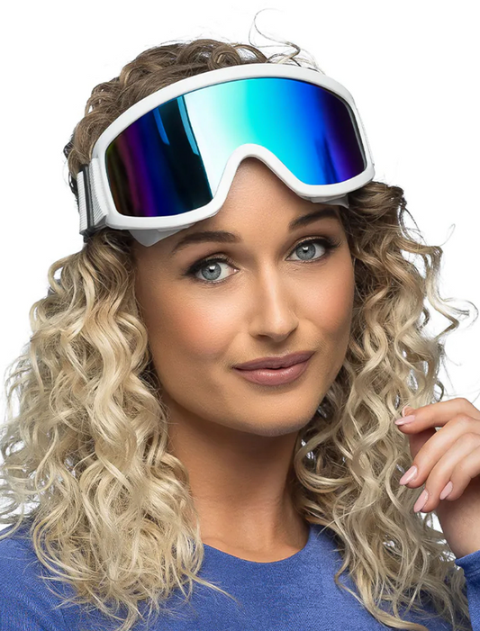 Lunettes de ski blanches adultes