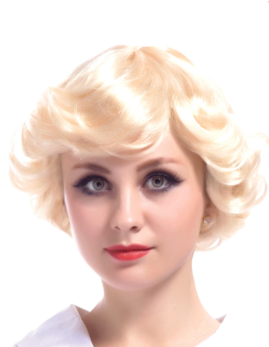 Perruque blonde vintage femme
