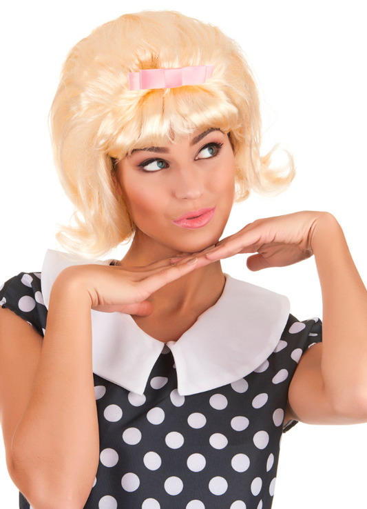 Perruque blonde starlette années 50 femme