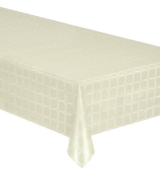 Nappe en rouleau papier damassé ivoire 6 m