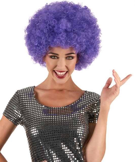 Perruque clown violette confort adulte