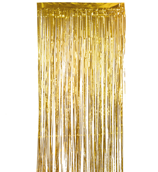 Rideau scintillant or