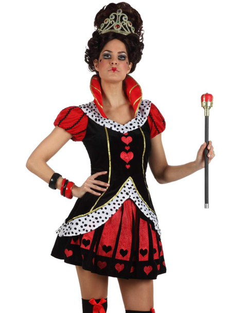 Déguisement reine de coeur élégante femme