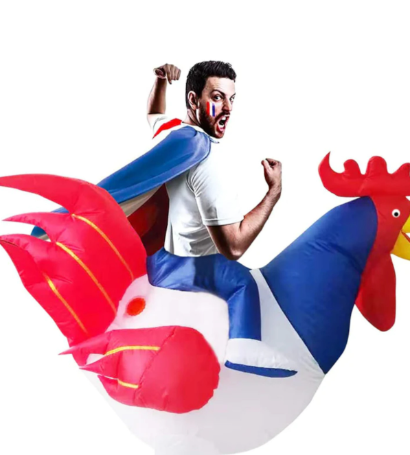 Déguisement gonflable coq adulte