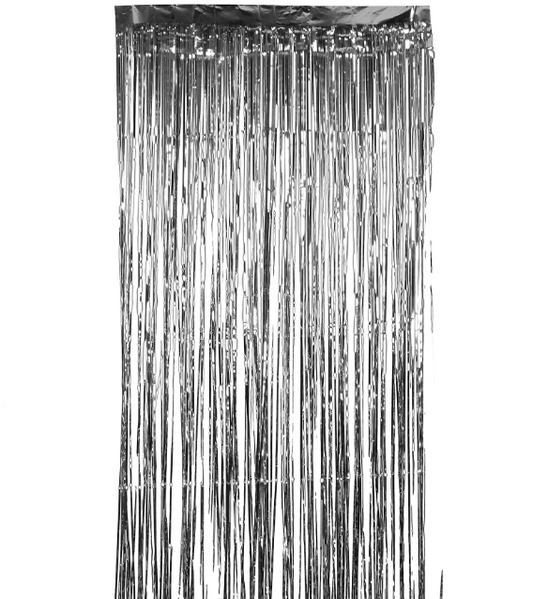Rideau scintillant argent 91 x 244 cm