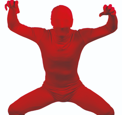 Déguisement seconde peau rouge adulte