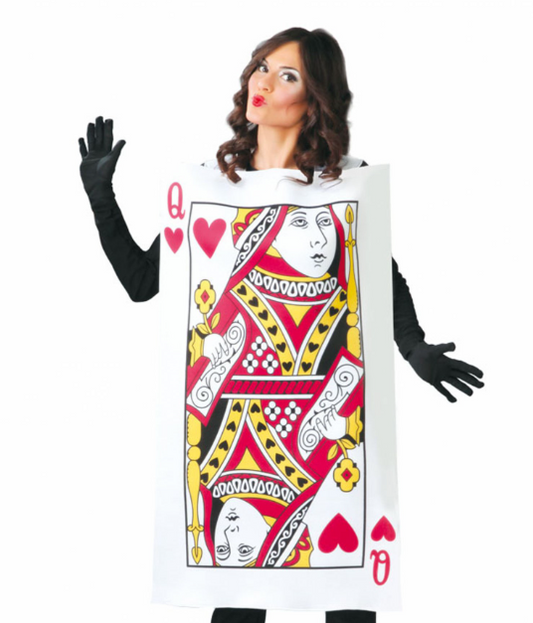 Déguisement carte reine de coeur femme